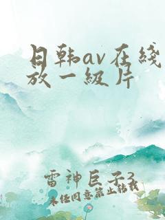 日韩av在线播放一级片