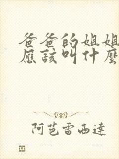 爸爸的姐姐老公应该叫什么