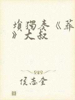 埙独奏《葬花吟》大叔
