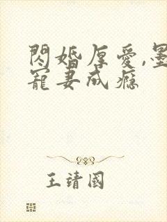闪婚厚爱,墨少宠妻成瘾