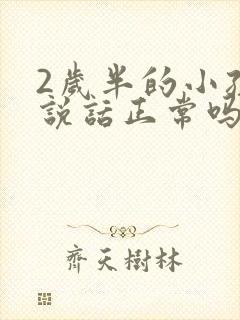 2岁半的小孩不说话正常吗 2岁半的小孩不说话正常吗