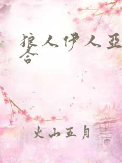 狼人伊人亚洲综合