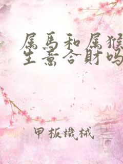 属马和属猴的做生意合财吗