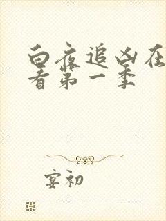 白夜追凶在线观看第一季 白夜追凶在线观看第一季