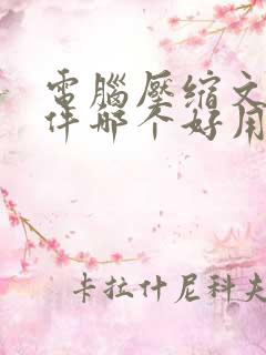 电脑压缩文件软件哪个好用