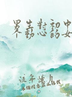 男生对初中第一个动心的女生