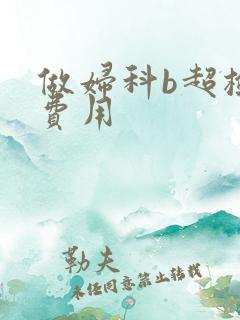 做妇科b超检查费用 做妇科b超检查费用