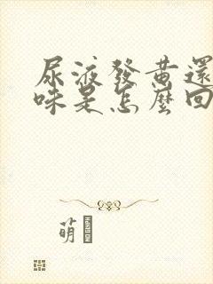 尿液发黄还有臭味是怎么回事