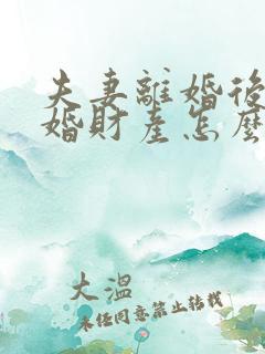 夫妻离婚后又复婚财产怎么分