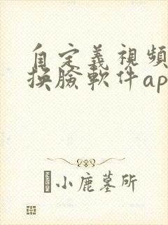 自定义视频ai换脸软件app 自定义视频ai换脸软件app