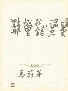 点燃我,温暖你哪里能免费看全集