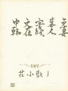 中文字幕免费日韩在线人妻电影