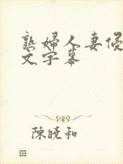 熟妇人妻侵犯中文字幕