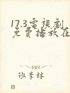 17.3电视剧免费播放在线观看