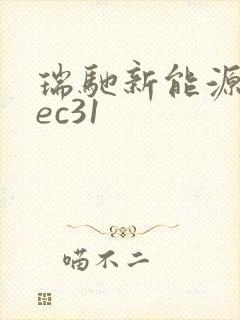 瑞驰新能源汽车ec31