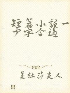 短篇小说一般多少字合适