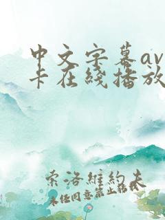中文字幕av不卡在线播放 中文字幕av不卡在线播放