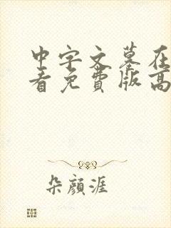 中字文墓在线观看免费版高清
