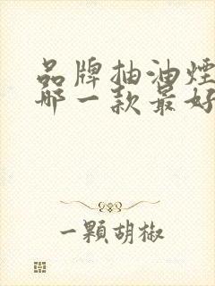 品牌抽油烟机是哪一款最好