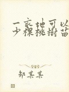一亩地可以种多少棵桃树苗
