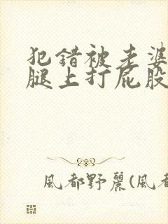 犯错被老婆摁在腿上打屁股
