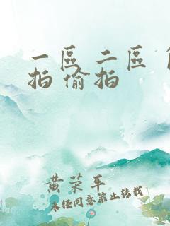 一区 二区 自拍 偷拍