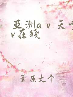 亚洲aⅴ天堂av在线