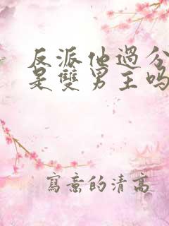 反派他过分美丽是双男主吗 反派他过分美丽是双男主吗