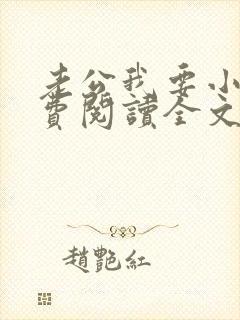 老公我要小说免费阅读全文