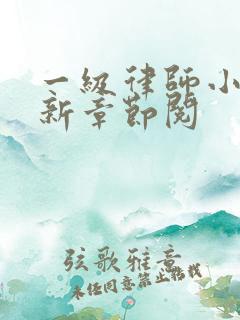 一级律师小说最新章节阅 一级律师小说最新章节阅