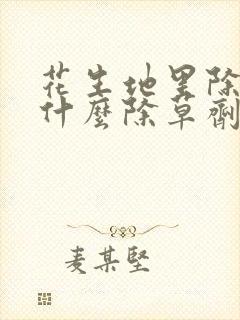 花生地里除草打什么除草剂 花生地里除草打什么除草剂