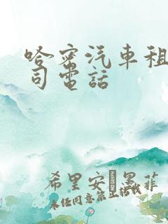 哈密汽车租赁公司电话