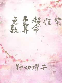 免费超准紫微斗数算命