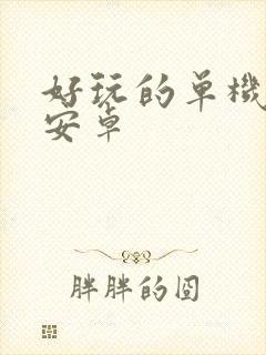 好玩的单机游戏安卓