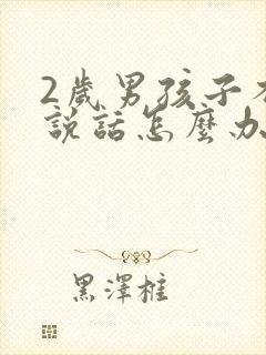 2岁男孩子不会说话怎么办