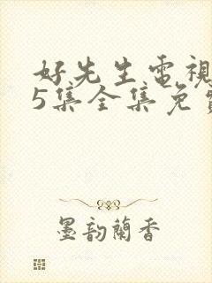 好先生电视剧45集全集免费观看