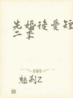 先婚后爱短剧第二季