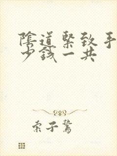 阴道紧致手术多少钱一共