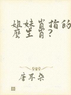 姐妹肖指的是什么生肖?