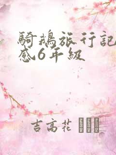 骑鹅旅行记读后感6年级