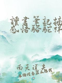 读书笔记摘抄及感悟骆驼祥子