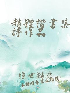 赵体楷书集字古诗作品