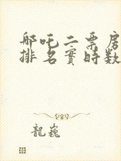 哪吒二票房全球排名实时数据