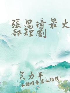 张思琦最火的5部短剧