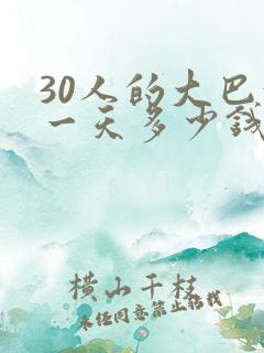30人的大巴租一天多少钱