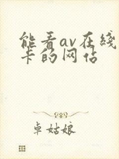 能看av在线不卡的网站
