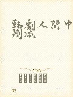 韩剧人间中毒无删减
