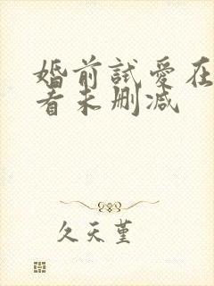 婚前试爱在线观看未删减