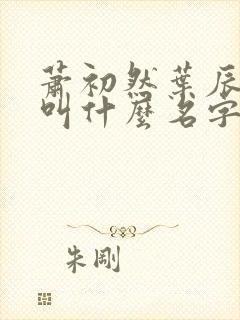 萧初然叶辰小说叫什么名字