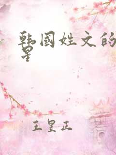 韩国姓文的女明星